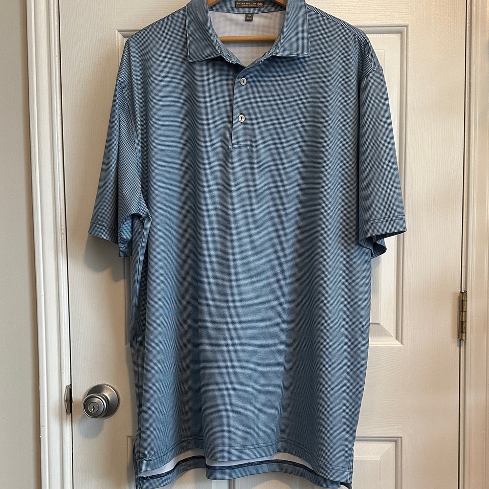 Peter Millar Light Blue Polo Shirt